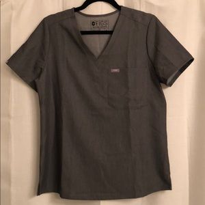 Figs Grey Catarina Scrub Top M